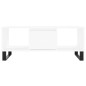 vidaXL Tavolino da Salotto Bianco 90x50x36,5 cm in Legno Multistrato