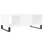 vidaXL Tavolino da Salotto Bianco 90x50x36,5 cm in Legno Multistrato