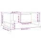 vidaXL Tavolino da Salotto Bianco 90x50x36,5 cm in Legno Multistrato