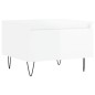 vidaXL Tavolino da Salotto Bianco Lucido 50x46x35 cm Legno Multistrato