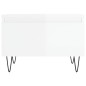 vidaXL Tavolino da Salotto Bianco Lucido 50x46x35 cm Legno Multistrato