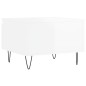 vidaXL Tavolino da Salotto Bianco Lucido 50x46x35 cm Legno Multistrato