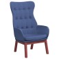 vidaXL Poltrona Rilassante Blu in Tessuto vidaXL Poltrona Rilassante Blu in Tessuto