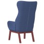 vidaXL Poltrona Rilassante Blu in Tessuto vidaXL Poltrona Rilassante Blu in Tessuto