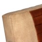 vidaXL Poltrona Marrone in Vera Pelle di Capra e Tela vidaXL Poltrona Marrone in Vera Pelle di Capra e Tela