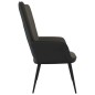 vidaXL Poltrona Relax Grigio Scuro in Velluto e PVC vidaXL Poltrona Relax Grigio Scuro in Velluto e PVC