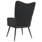 vidaXL Poltrona Relax Grigio Scuro in Velluto e PVC vidaXL Poltrona Relax Grigio Scuro in Velluto e PVC