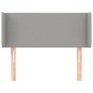 Testiera ad Orecchio Grigio Chiaro 103x16x78/88 cm in Tessuto Testiera ad Orecchio Grigio Chiaro 103x16x78/88 cm in Tessuto
