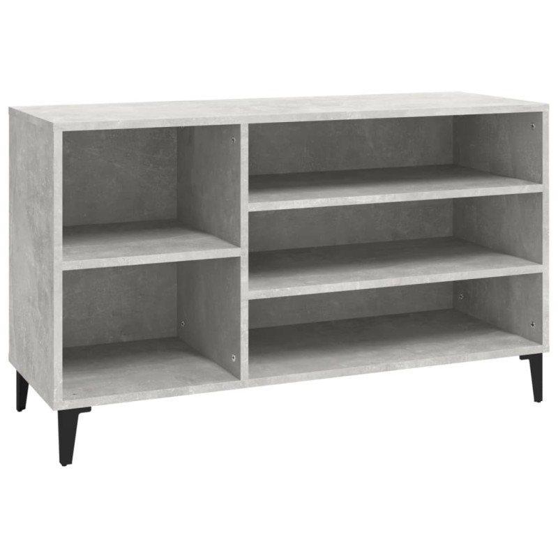 Scarpiera Grigio Cemento 102x36x60 cm in Legno Multistrato Scarpiera Grigio Cemento 102x36x60 cm in Legno Multistrato