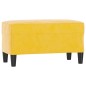 vidaXL Panca Giallo 70x35x41 cm in Velluto vidaXL Panca Giallo 70x35x41 cm in Velluto
