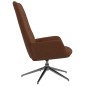 vidaXL Poltrona Relax Marrone in Similpelle Scamosciata vidaXL Poltrona Relax Marrone in Similpelle Scamosciata