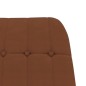 vidaXL Poltrona Relax Marrone in Similpelle Scamosciata vidaXL Poltrona Relax Marrone in Similpelle Scamosciata