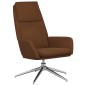 vidaXL Poltrona Rilassante Marrone in Similpelle Scamosciata vidaXL Poltrona Rilassante Marrone in Similpelle Scamosciata