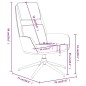 vidaXL Poltrona Rilassante Marrone in Similpelle Scamosciata vidaXL Poltrona Rilassante Marrone in Similpelle Scamosciata