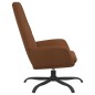 vidaXL Poltrona Relax Marrone in Similpelle Scamosciata vidaXL Poltrona Relax Marrone in Similpelle Scamosciata
