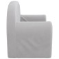 vidaXL Divano per Bambini a 2 Posti Grigio Chiaro in Morbido Peluche vidaXL Divano per Bambini a 2 Posti Grigio Chiaro in Morbido Peluche