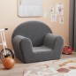 vidaXL Divano per Bambini Antracite in Morbido Peluche vidaXL Divano per Bambini Antracite in Morbido Peluche