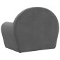 vidaXL Divano per Bambini Antracite in Morbido Peluche vidaXL Divano per Bambini Antracite in Morbido Peluche