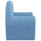 vidaXL Divano per Bambini Blu in Morbido Peluche vidaXL Divano per Bambini Blu in Morbido Peluche
