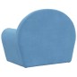 vidaXL Divano per Bambini Blu in Morbido Peluche vidaXL Divano per Bambini Blu in Morbido Peluche