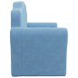 vidaXL Divano per Bambini a 2 Posti Blu in Morbido Peluche vidaXL Divano per Bambini a 2 Posti Blu in Morbido Peluche