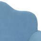 vidaXL Divano per Bambini a 2 Posti Blu in Morbido Peluche vidaXL Divano per Bambini a 2 Posti Blu in Morbido Peluche
