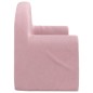 vidaXL Divano per Bambini 2 Posti Rosa in Morbido Peluche vidaXL Divano per Bambini 2 Posti Rosa in Morbido Peluche