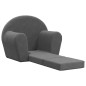 vidaXL Divano Letto per Bambini Antracite in Morbido Peluche