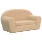 vidaXL Divano Letto per Bambini a 2 Posti Crema in Morbido Peluche vidaXL Divano Letto per Bambini a 2 Posti Crema in Morbido Peluche