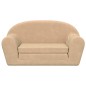 vidaXL Divano Letto per Bambini a 2 Posti Crema in Morbido Peluche vidaXL Divano Letto per Bambini a 2 Posti Crema in Morbido Peluche