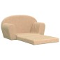 vidaXL Divano Letto per Bambini a 2 Posti Crema in Morbido Peluche vidaXL Divano Letto per Bambini a 2 Posti Crema in Morbido Peluche