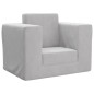 vidaXL Divano per Bambini Grigio Chiaro in Morbido Peluche vidaXL Divano per Bambini Grigio Chiaro in Morbido Peluche