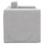vidaXL Divano per Bambini Grigio Chiaro in Morbido Peluche vidaXL Divano per Bambini Grigio Chiaro in Morbido Peluche