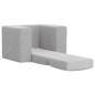 vidaXL Divano per Bambini Grigio Chiaro in Morbido Peluche vidaXL Divano per Bambini Grigio Chiaro in Morbido Peluche