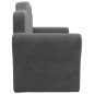 vidaXL Divano per Bambini a 2 Posti Antracite in Morbido Peluche vidaXL Divano per Bambini a 2 Posti Antracite in Morbido Peluche