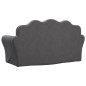 vidaXL Divano per Bambini a 2 Posti Antracite in Morbido Peluche vidaXL Divano per Bambini a 2 Posti Antracite in Morbido Peluche