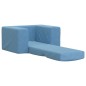 vidaXL Divano per Bambini Blu in Morbido Peluche vidaXL Divano per Bambini Blu in Morbido Peluche