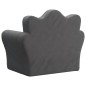 vidaXL Divano Letto per Bambini Antracite in Morbido Peluche vidaXL Divano Letto per Bambini Antracite in Morbido Peluche