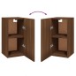 Mobili TV 2 pz Rovere Marrone 30,5x30x60cm in Legno Multistrato Mobili TV 2 pz Rovere Marrone 30,5x30x60cm in Legno Multistrato