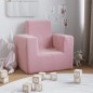 vidaXL Divano per Bambini Rosa in Morbido Peluche vidaXL Divano per Bambini Rosa in Morbido Peluche
