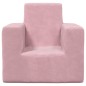 vidaXL Divano per Bambini Rosa in Morbido Peluche vidaXL Divano per Bambini Rosa in Morbido Peluche