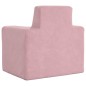 vidaXL Divano per Bambini Rosa in Morbido Peluche vidaXL Divano per Bambini Rosa in Morbido Peluche