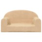 vidaXL Divano per Bambini a 2 Posti Crema in Morbido Peluche vidaXL Divano per Bambini a 2 Posti Crema in Morbido Peluche