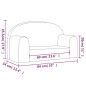 vidaXL Divano per Bambini a 2 Posti Crema in Morbido Peluche vidaXL Divano per Bambini a 2 Posti Crema in Morbido Peluche