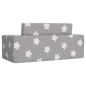 vidaXL Divano per Bambini 2 Posti Grigio Chiaro Stelle Morbido Peluche vidaXL Divano per Bambini 2 Posti Grigio Chiaro Stelle Morbido Peluche