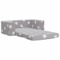 vidaXL Divano per Bambini 2 Posti Grigio Chiaro Stelle Morbido Peluche vidaXL Divano per Bambini 2 Posti Grigio Chiaro Stelle Morbido Peluche