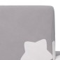 vidaXL Divano per Bambini 2 Posti Grigio Chiaro Stelle Morbido Peluche vidaXL Divano per Bambini 2 Posti Grigio Chiaro Stelle Morbido Peluche