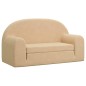 vidaXL Divano Letto per Bambini a 2 Posti Crema in Morbido Peluche vidaXL Divano Letto per Bambini a 2 Posti Crema in Morbido Peluche