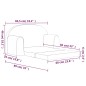 vidaXL Divano Letto per Bambini a 2 Posti Crema in Morbido Peluche vidaXL Divano Letto per Bambini a 2 Posti Crema in Morbido Peluche