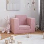 vidaXL Divano per Bambini Rosa in Morbido Peluche vidaXL Divano per Bambini Rosa in Morbido Peluche
